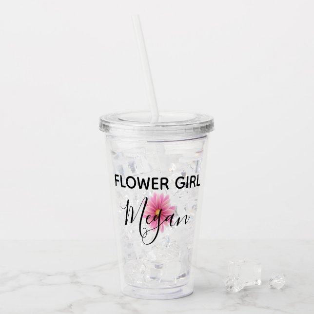 Personalized Flower Girl Cup (Front Ice)