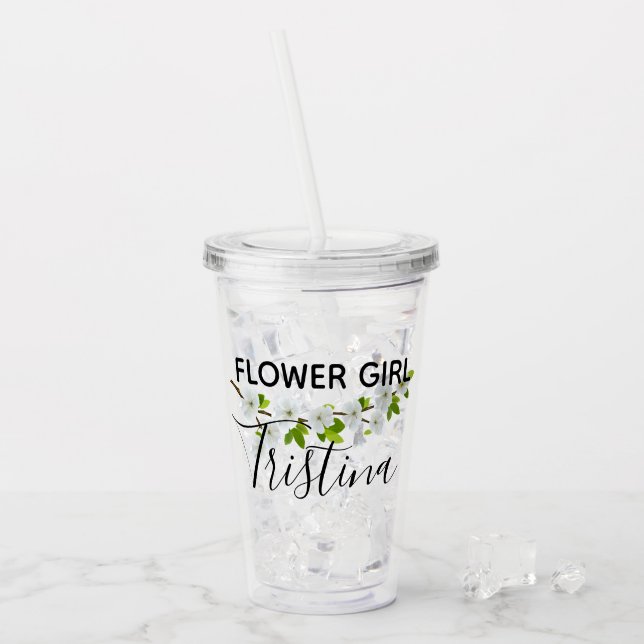 Personalized Flower Girl Cup (Front Ice)