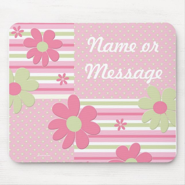 Personalized Flower Girl Mouse Pad (Front)