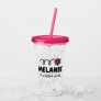 Personalized flower girl name acrylic tumbler cup