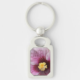 Personalized Flower Keychain