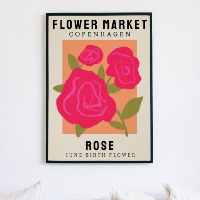 Personalized Flower Market Birth flower Art Print (Creator Uploaded)