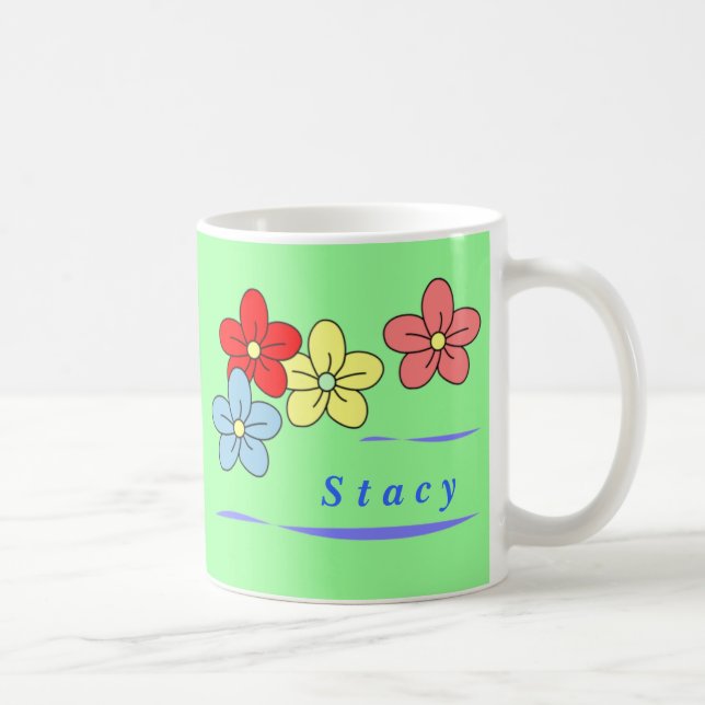 Personalized Flower Mugs (Right)