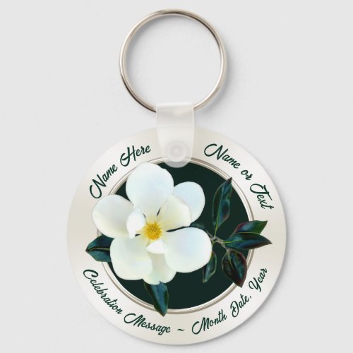 Personalized Flower Party Favors for ANY Occasion Keychain