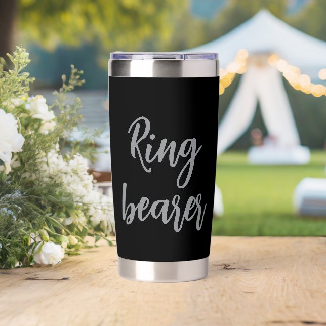 Personalized Flower Ring Bearer Insulated Tumbler (Wedding (Rotated))