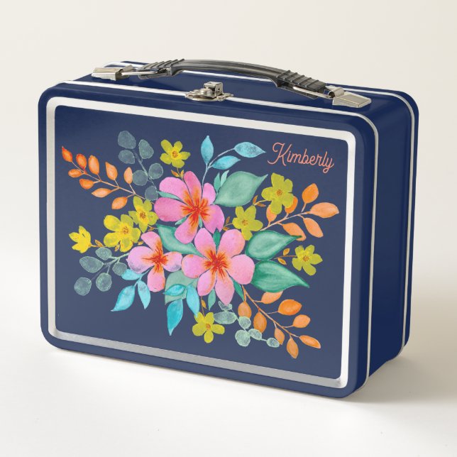 Personalized Flower Spritz Lunchbox (Front)