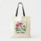 Personalized Flower Tote Bags