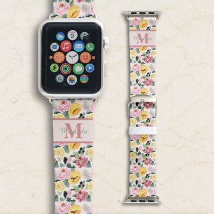 Personalized Flower Watch Band Gift for Women