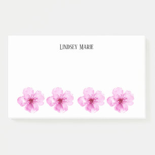 PERSONALIZED FLOWERS Post-it Notes