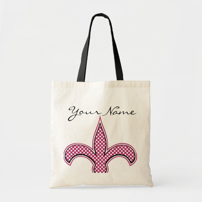 Personalized Fluer de Bag with Your Name or Phrase (Front)