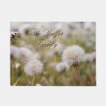 Personalized Fluffy Dandelion Field Doormat at Zazzle