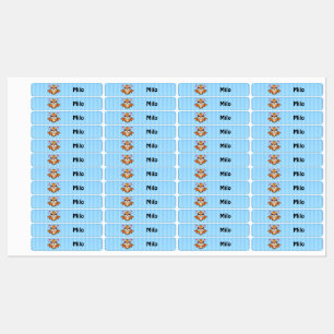 Personalized Flying Dinosaur Iron-On Name Labels
