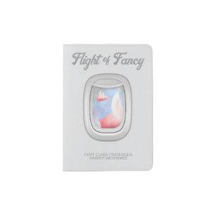 Personalized Flying Pig Passport Holder