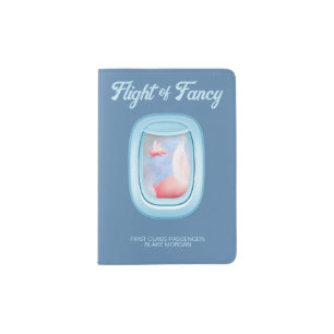 Personalized Flying Pig Passport Holder