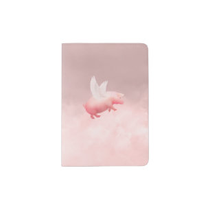 Personalized Flying Pig Passport Holder