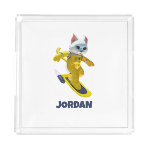 Personalized Flying Skateboard Magnet Acrylic Tray