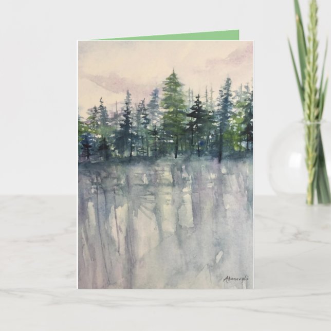 Personalized Folded Christmas Greeting Card (Front)