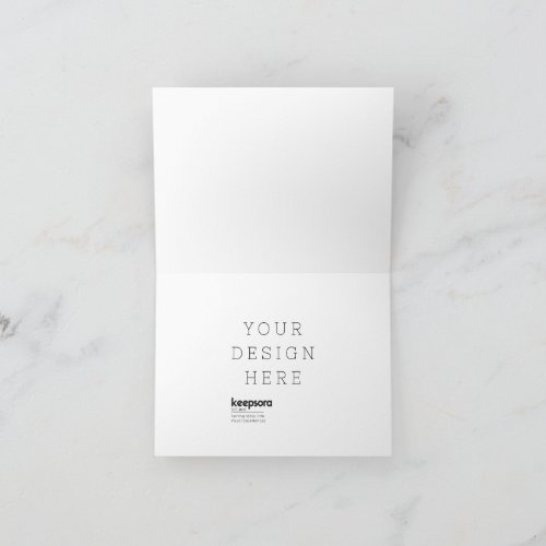 Personalized Folded Greeting Card