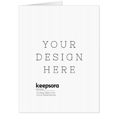 Personalized Folded Greeting Card