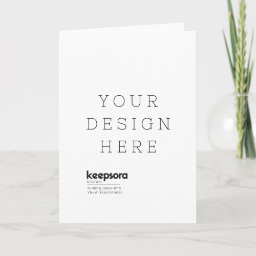 Personalized Folded Greeting Card