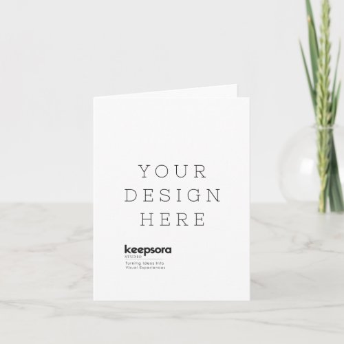 Personalized Folded Greeting Card