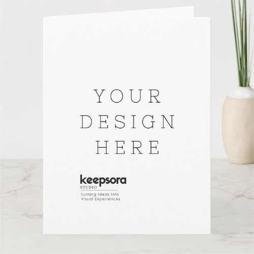 Personalized Folded Greeting Card