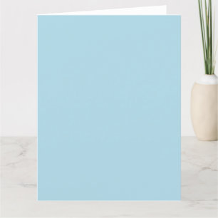 Personalized Folded Thank You Card-Light Blue