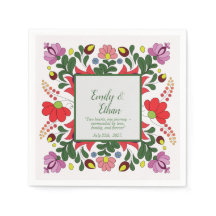Personalized Folk Floral Wedding