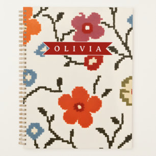 Personalized Folk Scandi Boho Vintage Floral Planner