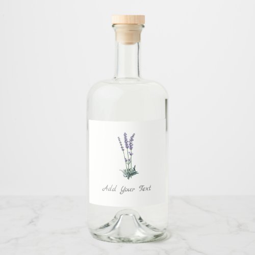 Personalized Food Beverage Lavender Herb Label Set