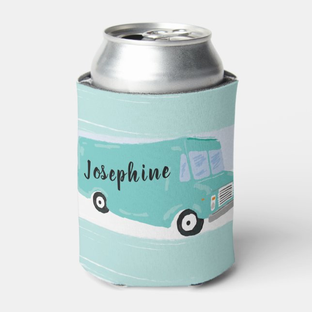 Personalized Food Truck Can Wrap Can Cooler (Can Front)