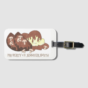 Personalized Foodie Meatloaf Mashed Potatoes Gravy Luggage Tag