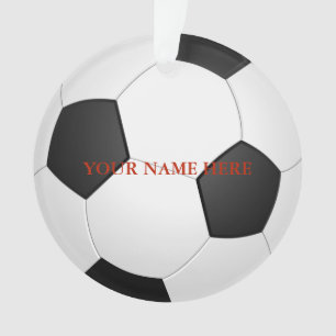 Personalized Foot Ball Name Christmas Ornament