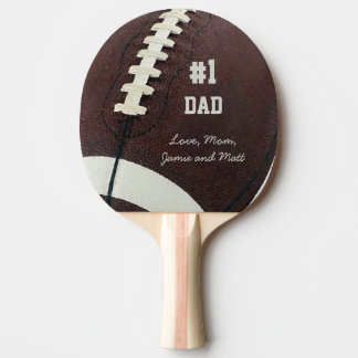Personalized Football #1 Dad Ping-Pong Paddle