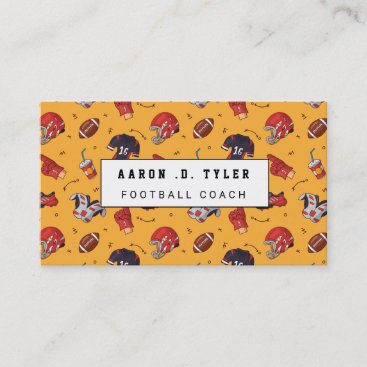 Personalized Football Balls Sports Business Card