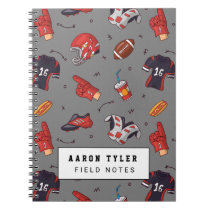 Personalized Football Balls Sports Notebook