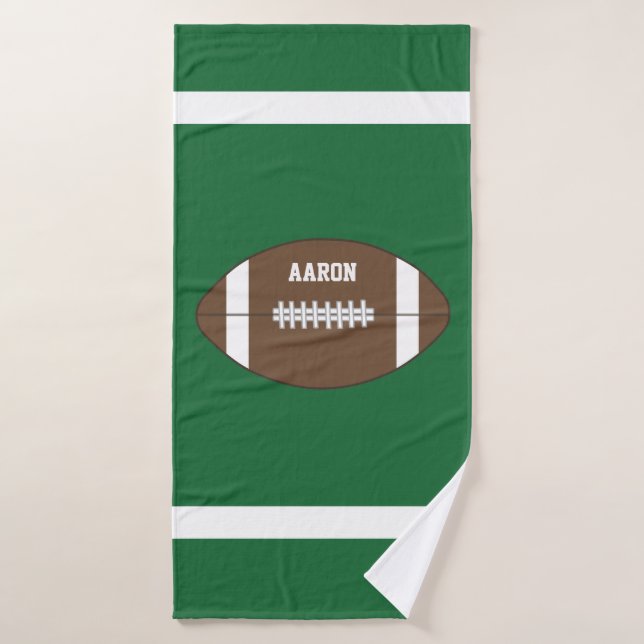 Personalized Football Bath Towel (Bath Towel)