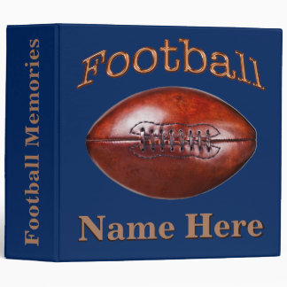 Personalized Football Binders Your COLORS and TEXT