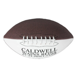 Personalized Football Birth Announcement, Baby Boy