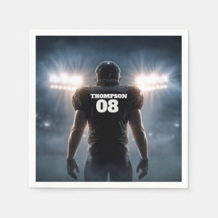 Personalized Football Birthday Party Napkins