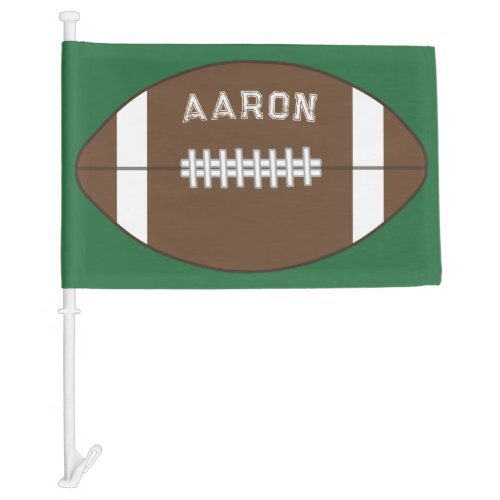 Personalized Football Car Flag Gift
