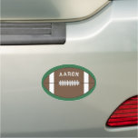 Personalized Football Car Magnet Gift at Zazzle