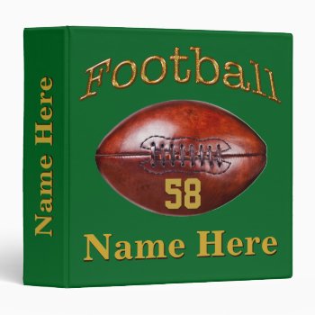 Personalized Football Card Binder Or Photo Album by YourSportsGifts at Zazzle