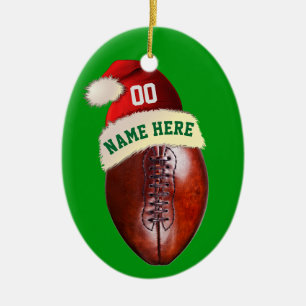 Personalized Football Christmas Tree Ornaments