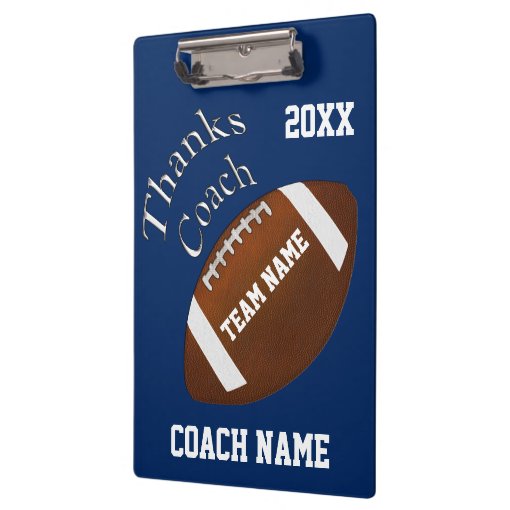 Personalized Football Clipboards for Coaches Zazzle