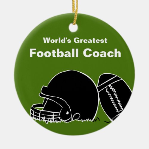 Personalized Football Coach  Ornament