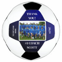 Personalized Football Coach Team Photo Thank You