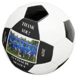 Personalized Football Coach Team Photo Thank You Soccer Ball at Zazzle