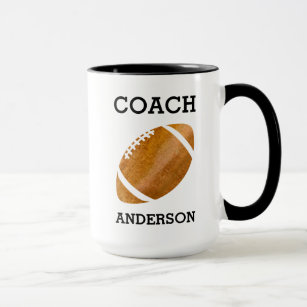 Personalized Football Coach Vintage Masculine Mug