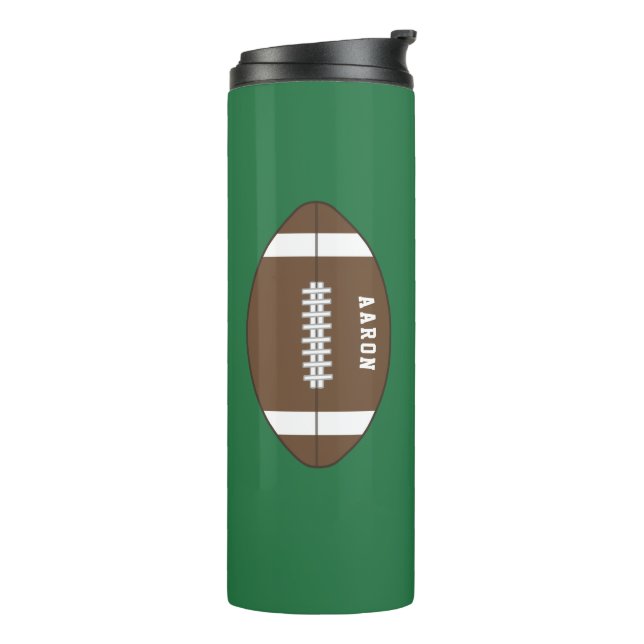 Personalized Football Coffee Mug Travel Tumbler  (Rotated Left)